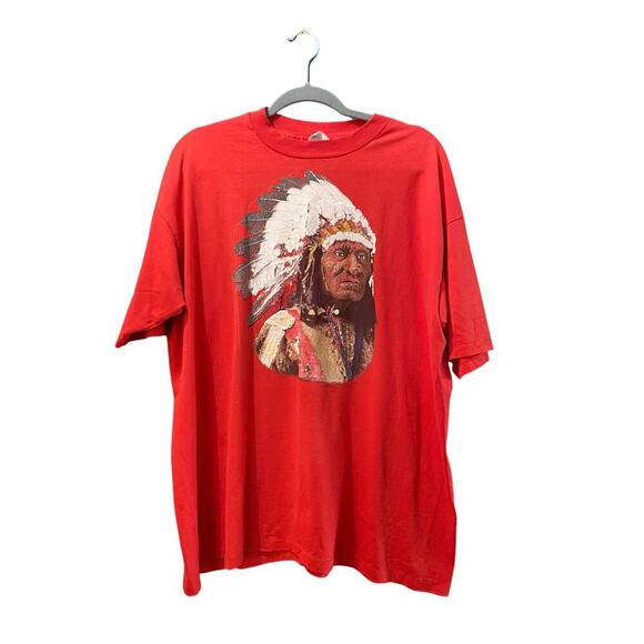 Hanes Red Graphic Print Crew Neck Short Sleeves T-Shirt Size XXL - Picture 1 of 4